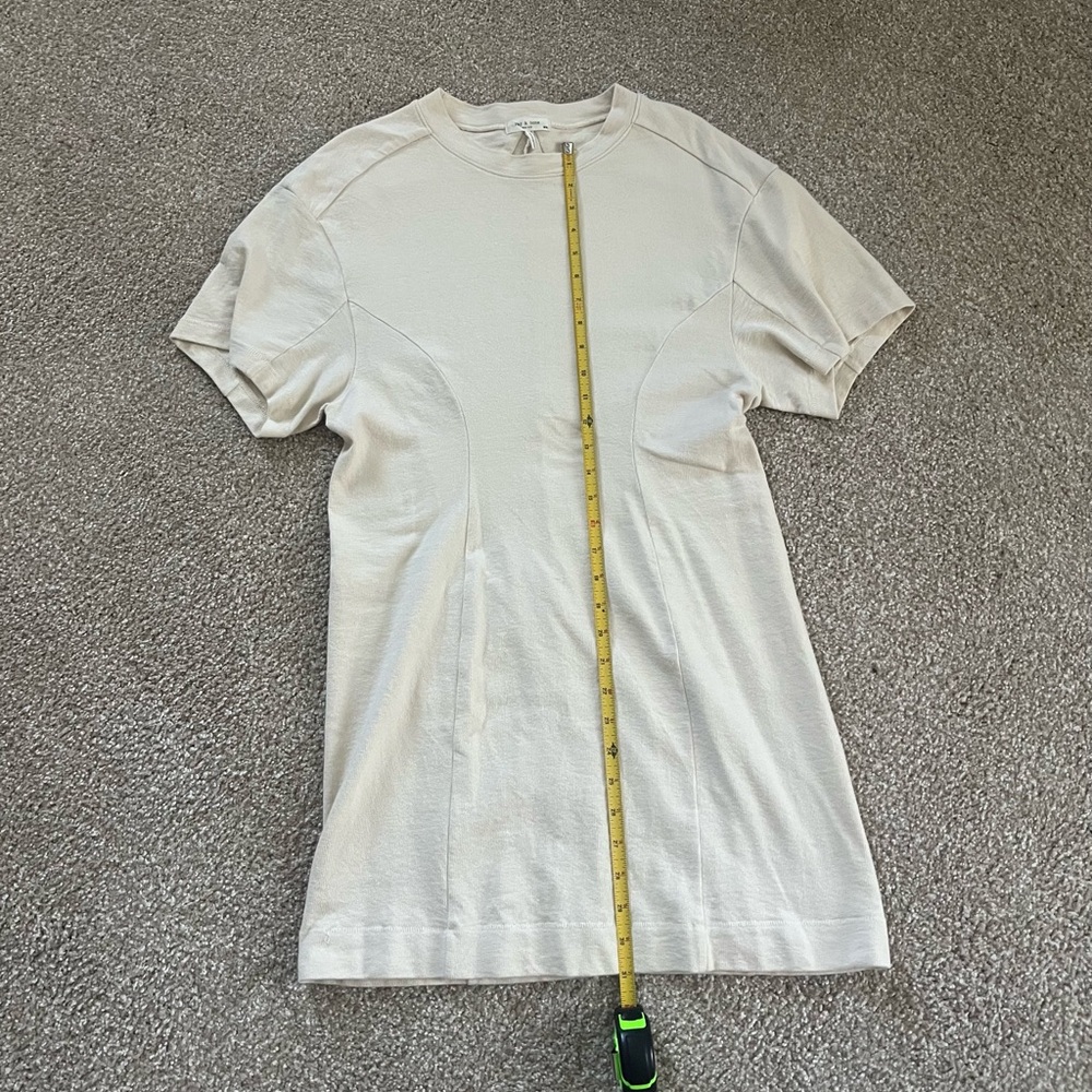 rag & bone Off-White Short Sleeve Mini Dress Only worn